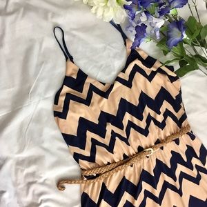NWOT Chevron Summer Dress
